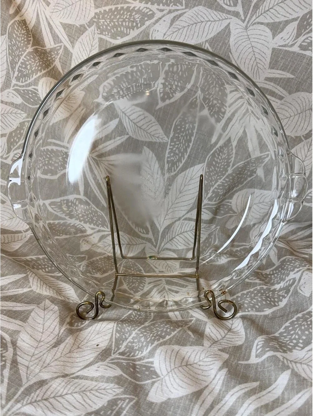 Pyrex Capital R 229 Glass Pie Plate 24cm 9.5” Scalloped Rim Baking Dish